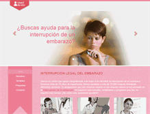 Tablet Screenshot of interrupciondelembarazo.net